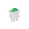 KCD1 Beyaz Yeşil Işıklı On/Off Anahtar 3 Pin