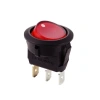 KCD1 Siyah Kırmızı Işıklı On/Off Anahtar 3 Pin