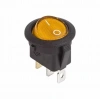 KCD1 Siyah Sarı Işıklı On/Off Anahtar 3 Pin