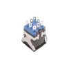 KD2-22 19mm Işıklı Yaylı Push Buton - Beyaz
