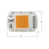 Kırmızı 220V Projektör Cob Led 50W Driver Çipli
