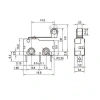 KW11-3Z Micro Switch Makaralı 3-Pin