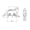 KW4A Micro Switch 3-Pin