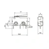 KW4A Micro Switch 3-Pin PCB Tip