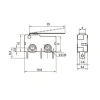 KW4A Micro Switch 3-Pin Uzun Palet