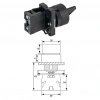 LAY5-ED21 22mm Kısa Mandal Switch 0-1 Kalıcı (1NO)