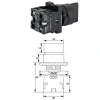 LAY5-ED33 22mm Kısa Mandal Switch 1-0-2 Kalıcı (2NO)