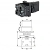 LAY5-ED53 22mm Kısa Mandal Switch 1-0-2 Yaylı (2NO)