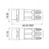 LP-12-J03PP-02-001 3-Pin Su Geçirmez Konnektör - Dişi