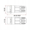 LP-12-J05PP-02-001 5-Pin Su Geçirmez Konnektör - Dişi