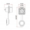 LP-12-J08SX-02-401 8-Pin Su Geçirmez Konnektör - Dişi
