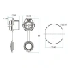 LP-20-J04SX-03-101 4-Pin Su Geçirmez Konnektör - Dişi