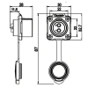 LP-20-J07SX-03-401 7-Pin Su Geçirmez Konnektör - Dişi