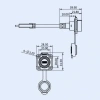 LP16-TYPEC-MP-FS-1M-002 Su Geçirmez Type C 3.1 Dişi Panel Tip Konnektör - 1M Kablo