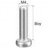 M2X8mm YSB Vida – DIN7985 (Yıldız Silindir Başlı Civata)