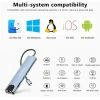 MacBook Pro Air Uyumlu Yüksek Hızlı 8 In 1 Hub (USB/HDMI/TF SD/SD/PD/ETHERNET) Dönüştürücü Çevirici Çoklayıcı