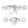 Mike Konnektör 6-Pin 12mm - Dişi