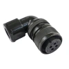 MS-3108A 4-Pin 18-10S Dirsek Tip Su Geçirmez Konnektör