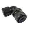 MS-3108A 9-Pin 20-18 Dirsek Tip Su Geçirmez Konnektör