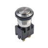 MSM19 19mm Çıkık Anahtarlı Metal Buton