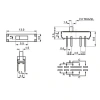 MSS-23D18 2P3T 3 Konumlu 8 Pin Sürgülü Slide Switch
