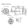 Nichibo 12-24V LP5BFN Redüktörsüz DC Motor