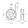 NMB Fan 24V 172x50mm - 17250VA-24Q