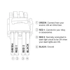ON-OFF Anahtar Mavi Işıklı 4-Kablolu 12V 3A - Water Pump