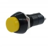 PBS-11A 12mm Anahtarlı Push Buton - Sarı