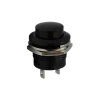 R13-507 16mm Yaylı Push Buton - Siyah