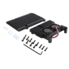 Raspberry Pi 4 Alüminyum Soğutucu Kasa - Çift Fanlı