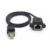 RJ45 10m Panel Tipi Ethernet Uzatma Kablosu