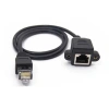 RJ45 1m Panel Tipi Ethernet Uzatma Kablosu