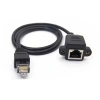 RJ45 5m Panel Tipi Ethernet Uzatma Kablosu