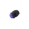 RL16-503B 16MM Plastik 2 Pin Yaylı Buton Mavi
