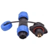 SD13 6 Pin 13mm Su Geçirmez Konnektör Takımı - Flanşlı Panel Tipi