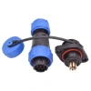 SD13 9 Pin 13mm Su Geçirmez Konnektör Takımı - Flanşlı Panel Tipi