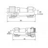 SD16 2 Pin 16mm Su Geçirmez Konnektör Takımı