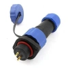 SD16 2 Pin 16mm Su Geçirmez Konnektör Takımı - Flanşlı Panel Tipi