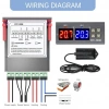 STC-3028 220V LCD Ekranlı Problu Termostat Dijital Sıcaklık Kontrol Cihazı