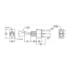 T80-T ON-ON 3-Pin Yaylı Toggle Switch