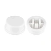 Tact Switch Kapağı Yuvarlak Beyaz - 12x12x7.3mm ile Uyumlu