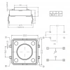 Tact Switch ( Tact Buton ) 12x12x4.3mm