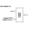 TCM809RENB713 SOT23-3 SMD Entegre