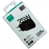 TECHSON 25W Type-C Adaptör şarj Başlığı Siyah S10C25S