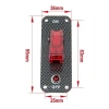 Tekli ON-OFF Toggle Switch Panel - Kırmızı
