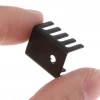 To-220 Metal Soğutucu Heatsink Vida Montajlı 19x15x10mm