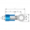 TRM TYU - 806 4.0-6.0mm² d2:8.4mm Kesit İzoleli Yuvarlak Kablo Ucu (75 Adet)