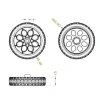 TT Sarı Motor Uyumlu 65mm Tekerlek