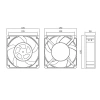 UF-123823 AC 220V 0.14A Metal Fan 120x120x38mm